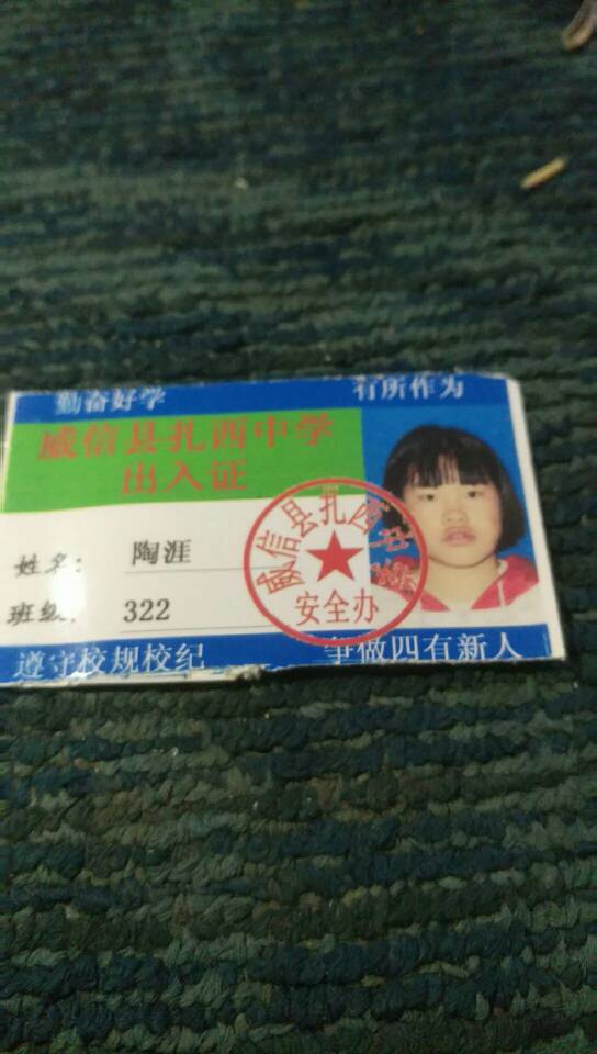 走失者照片 这是我表妹