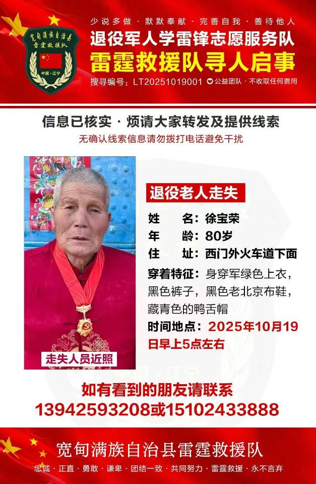 走失者照片 请看到的朋友及时与我们联系