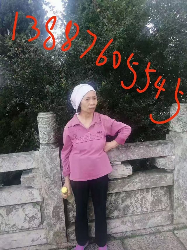走失者照片 请大家帮忙寻找我的妈妈，谢谢您们！