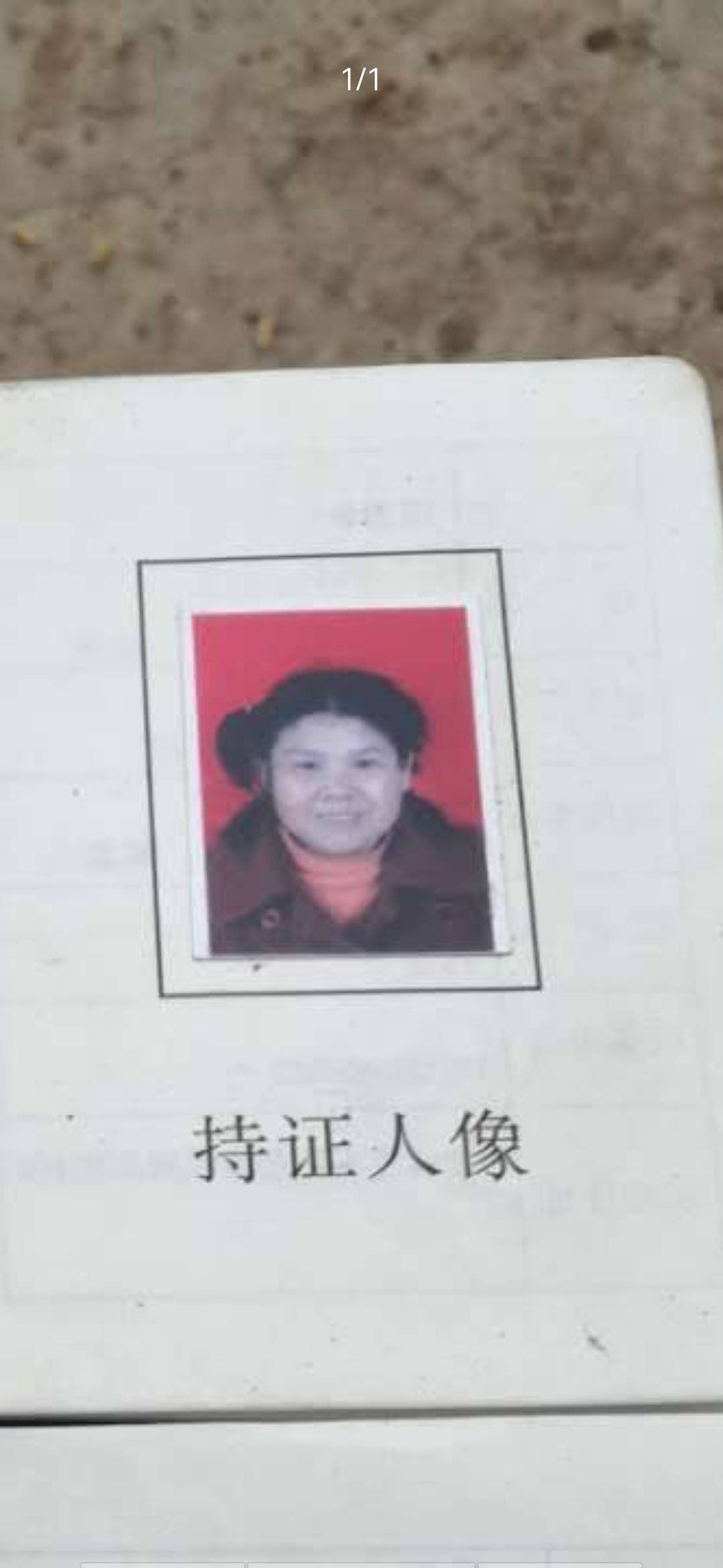 走失者照片 请各位好心人。帮帮忙找寻我母亲