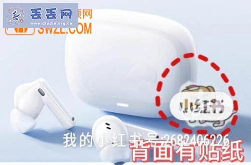走失者照片 寻找耳机，后有贴纸