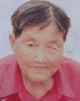 走失者照片 绵阳市寻人：八旬老太走失，穿红色格...