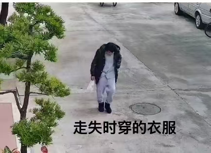 走失者照片 中山市寻人：六旬老太走失，穿黑色羽...