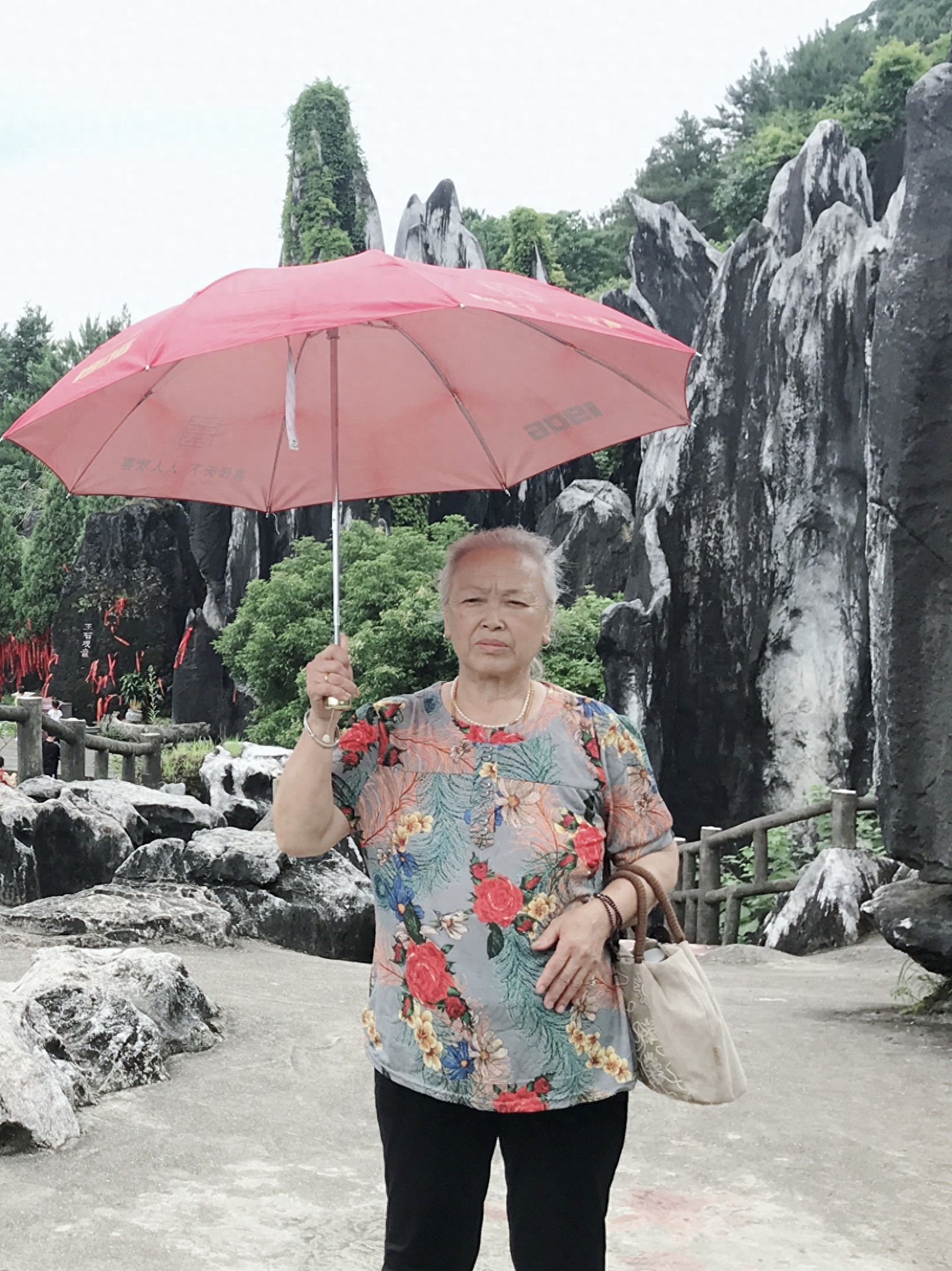 走失者照片 梧州市寻人：七旬老太走失，穿红色短...