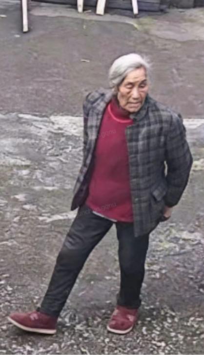 走失者照片 永州市寻人：八旬老太走失，穿灰色格...