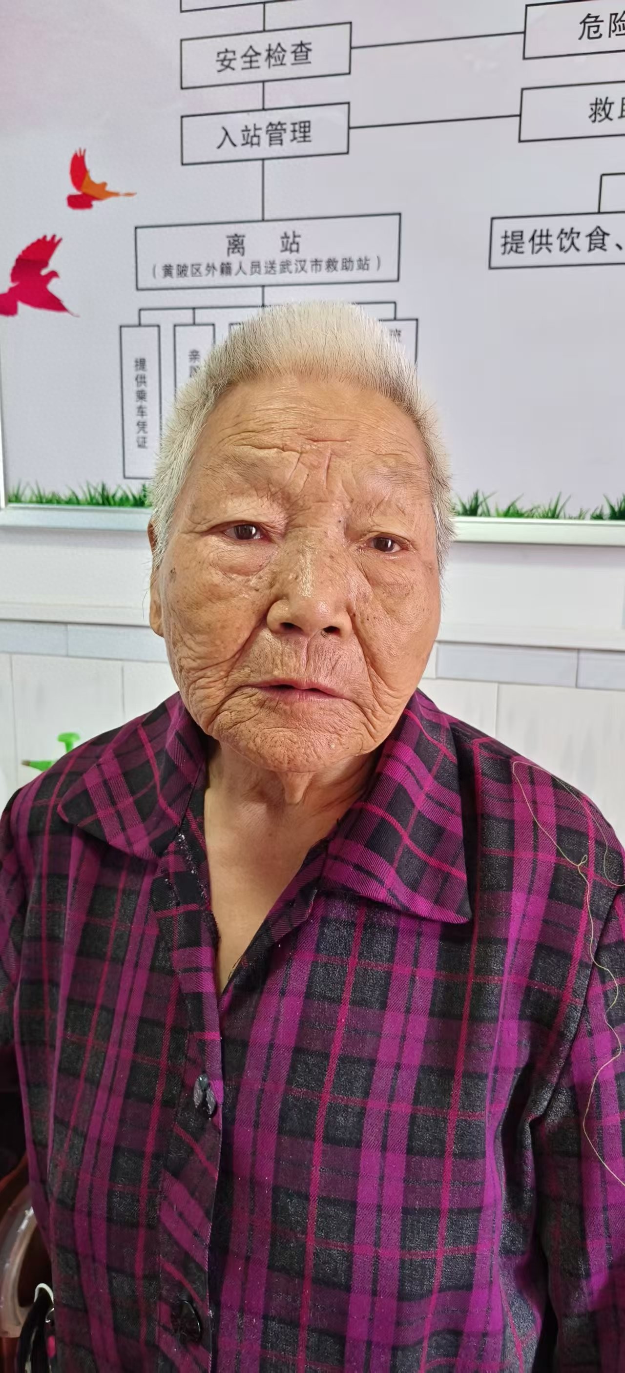走失者照片 武汉市寻亲：七旬老太被救助，穿红色...