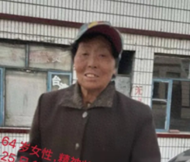 走失者照片 双鸭山市寻人：六旬老太走失，戴黑色...