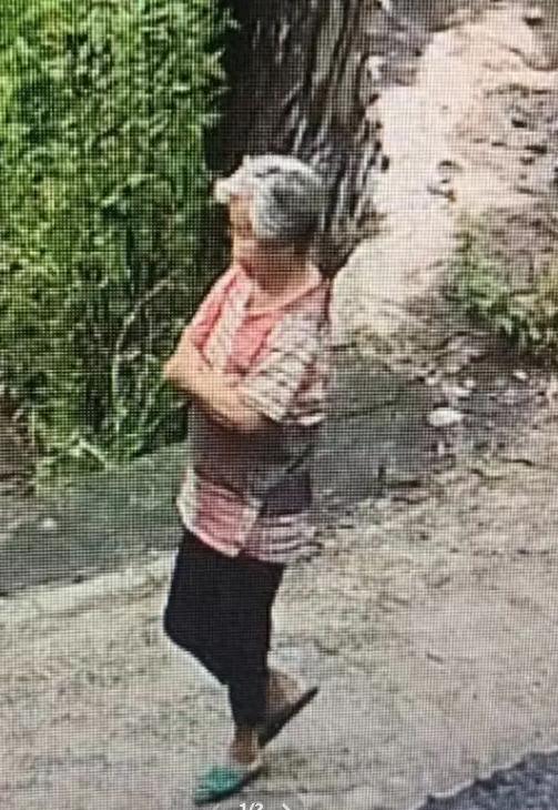 走失者照片 赣州市寻人：七旬老太走失，穿红色格...