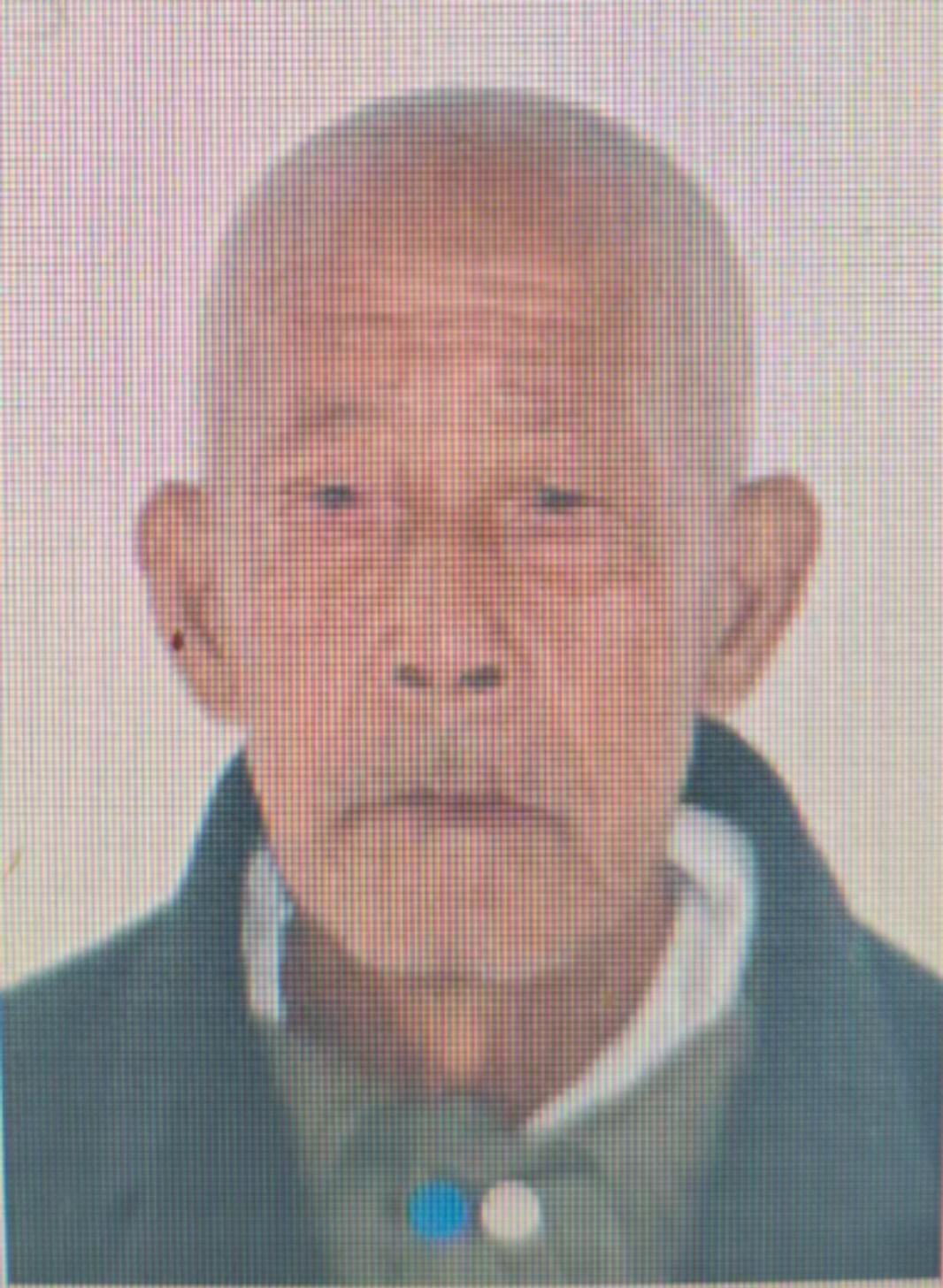 走失者照片 孝感市寻人：八旬老人走失，穿白色短...
