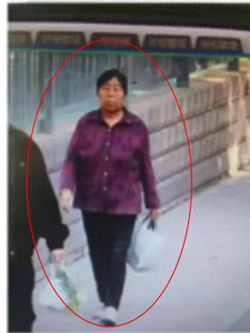 走失者照片 大同市寻人：六旬老太走失，穿花上衣...