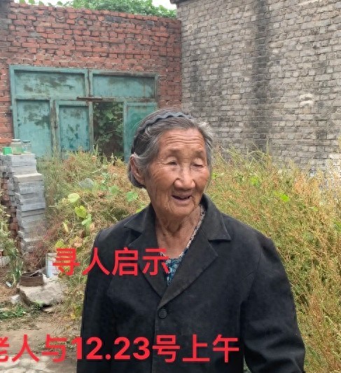 走失者照片 鹤壁市寻人：八旬老太走失，戴灰色帽...