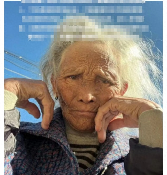 走失者照片 临沧市寻人：八旬老太走失，系粉色围...