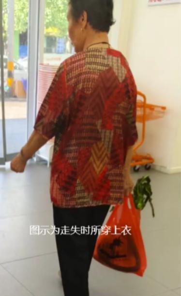 走失者照片 海口市寻人：七旬老太走失，穿花色上...