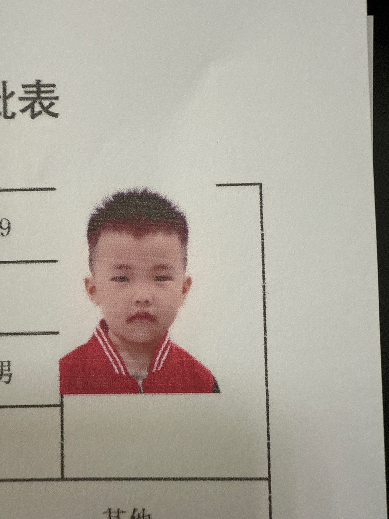 走失者照片 帮忙寻找亲生父母