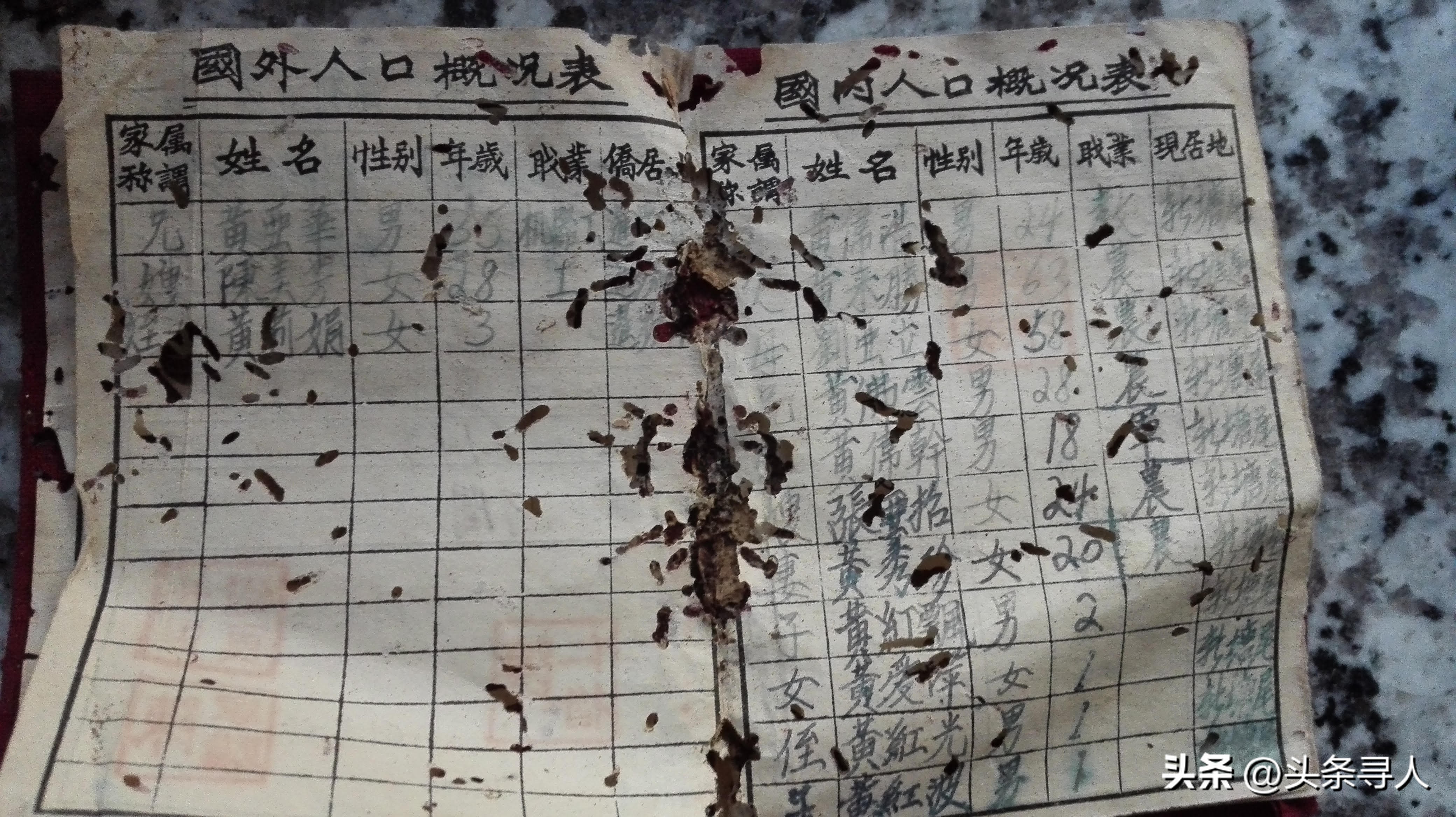 走失者照片 广东梅州侄子寻找泰国伯父黄亚华(黄...