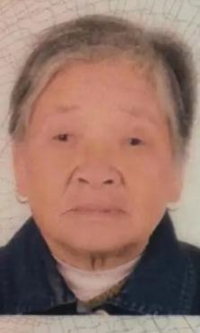 走失者照片 南京市寻人：八旬老太走失，穿绿色长...