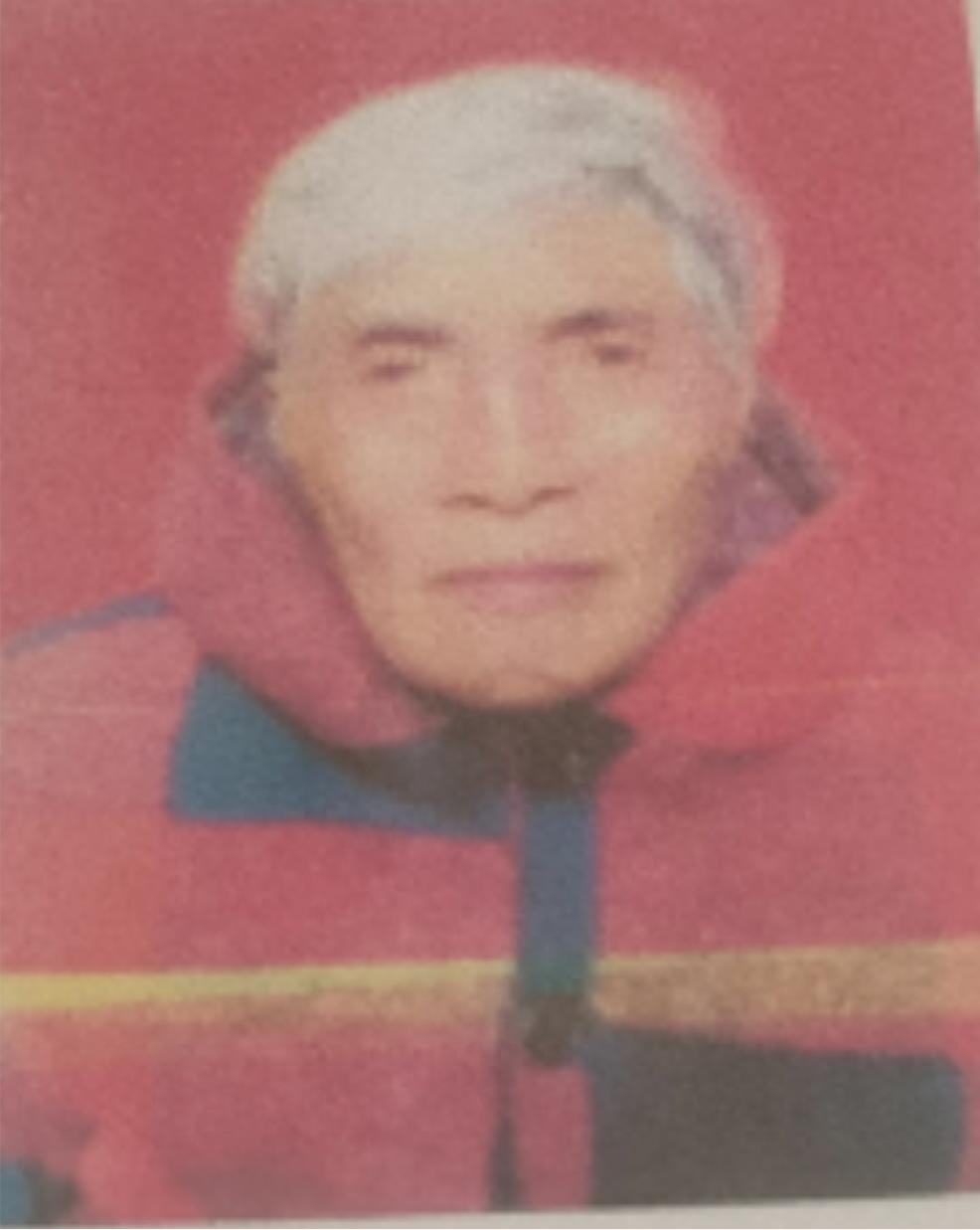 走失者照片 怀化寻人：百岁老太走失，穿黑色暗格...