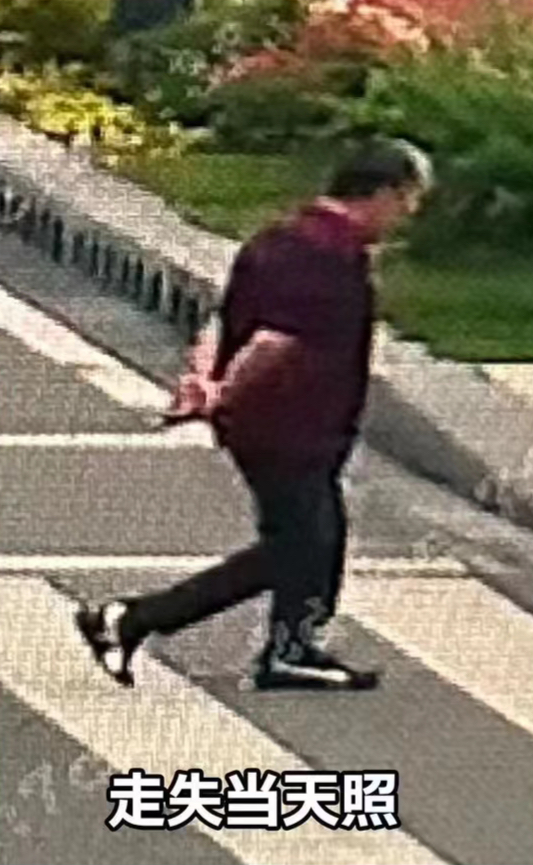 走失者照片 宜昌市寻人：六旬老人走失，穿深紫色...