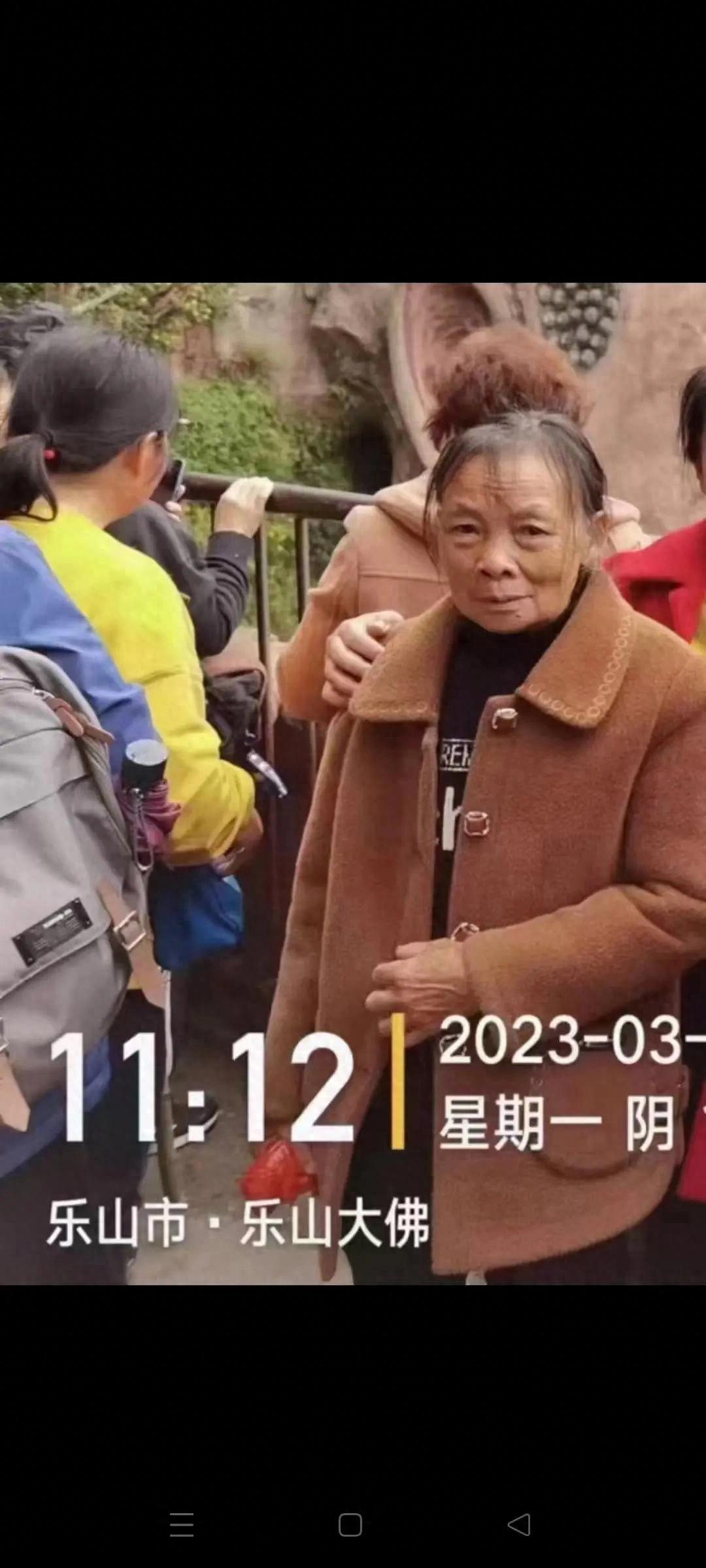走失者照片 宜宾市急寻：七旬老太走失，穿紫色羽...