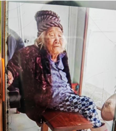走失者照片 玉林百岁老太走失，穿紫色衣服、灰白...