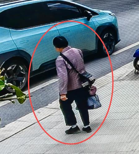 走失者照片 南宁七旬老太走失，穿紫红色上衣，背...