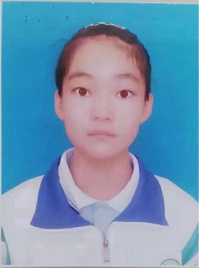 走失者照片 孩子你在哪儿？白银市14岁女孩失联...