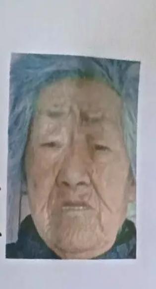 走失者照片 大同急寻：八旬老太走失，戴蓝色头巾...