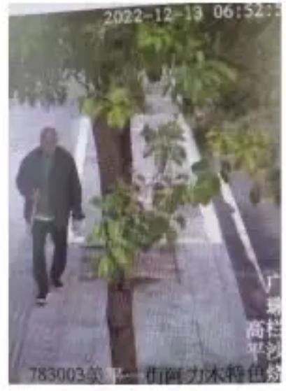 走失者照片 珠海急寻：八旬老人失联，拄木棍，穿...
