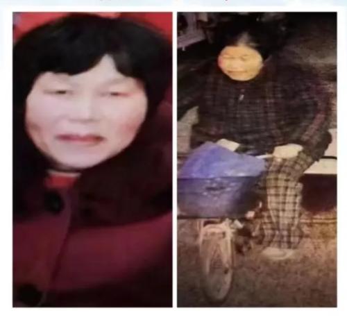走失者照片 徐州寻人：七旬老太失联，骑电动三轮...