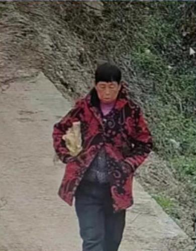 走失者照片 淮南急寻：七旬老太走失，穿深红色棉...
