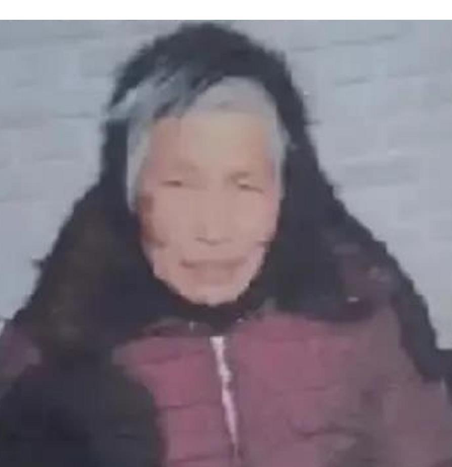 走失者照片 淮安急寻！八旬老太走失，穿红色上衣...