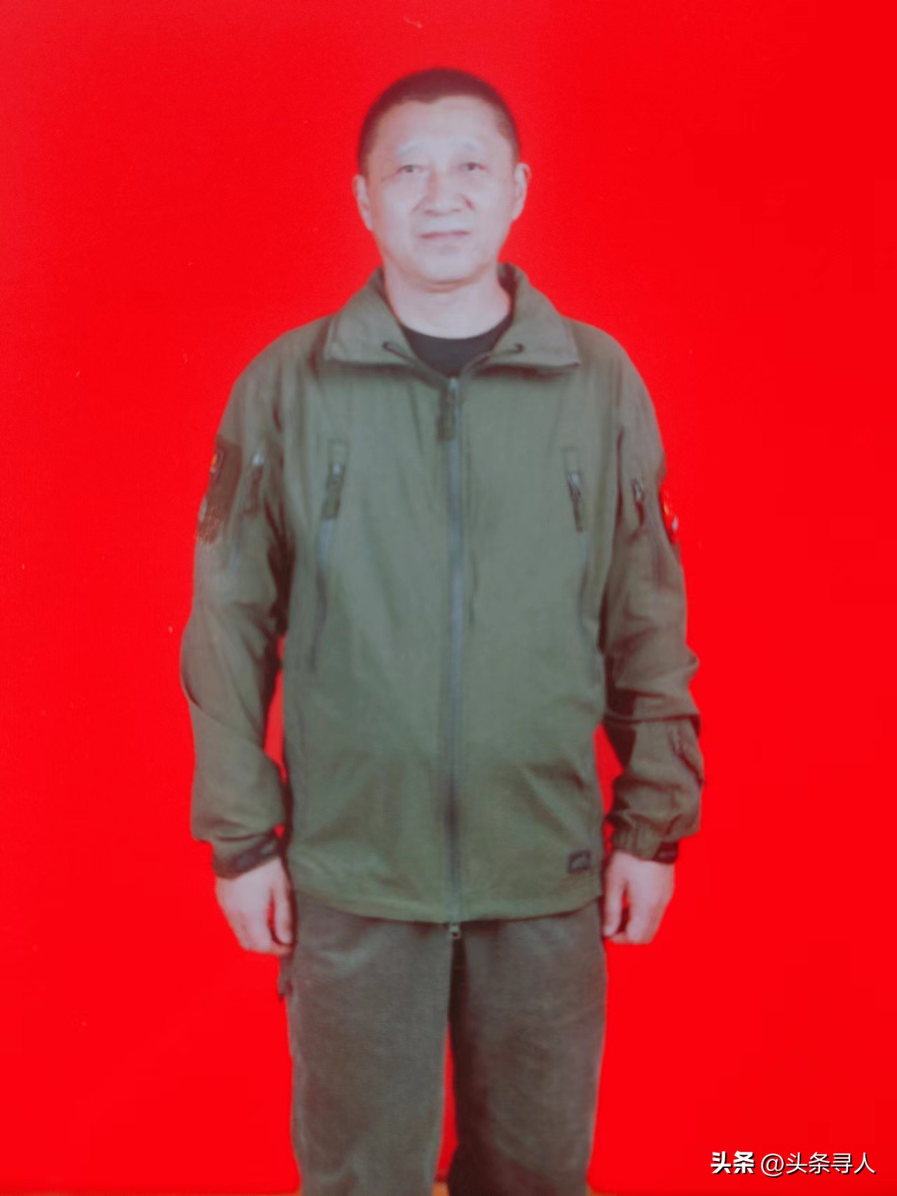 走失者照片 寻陕西宝鸡籍战友窦周德，你用长手套...