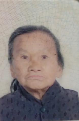 走失者照片 百色急寻：平果九旬老太走失，偏瘦，...