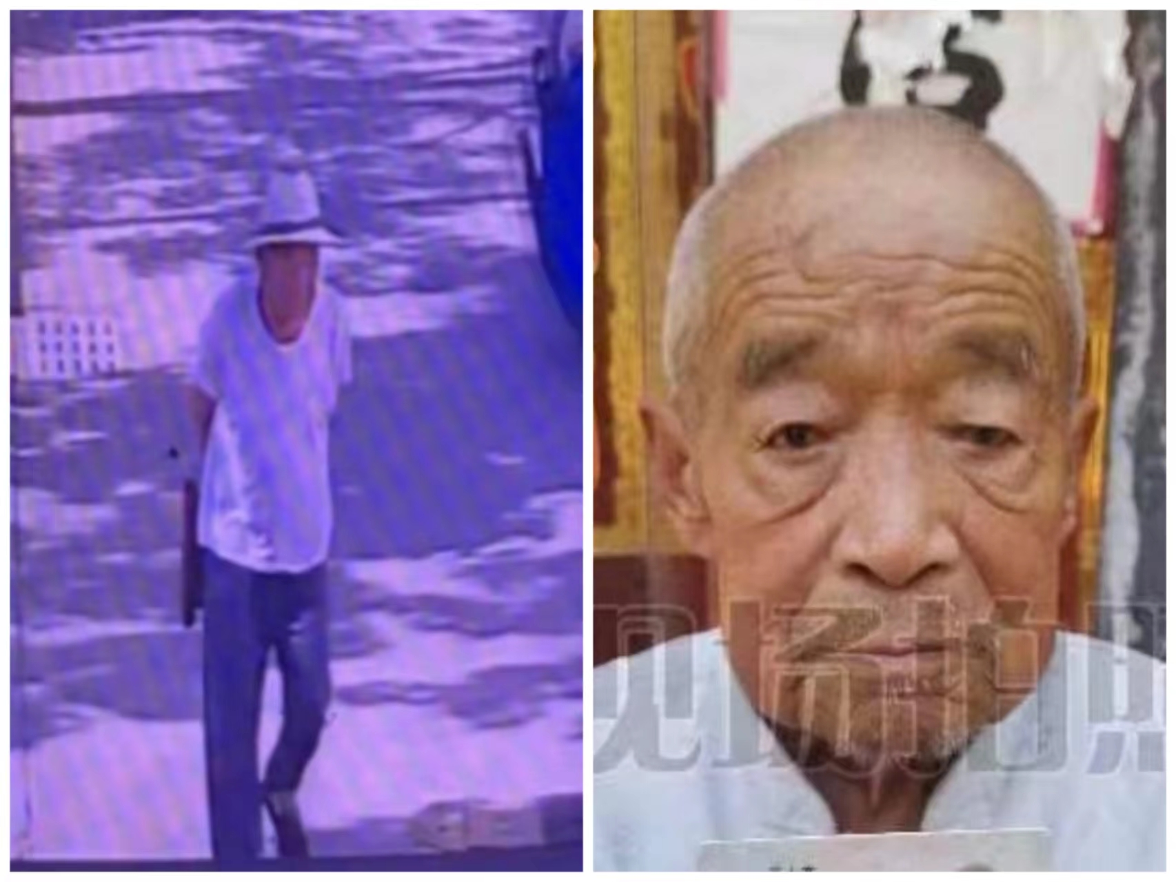 走失者照片 濮阳急寻：八旬老人失联，戴白色草帽...