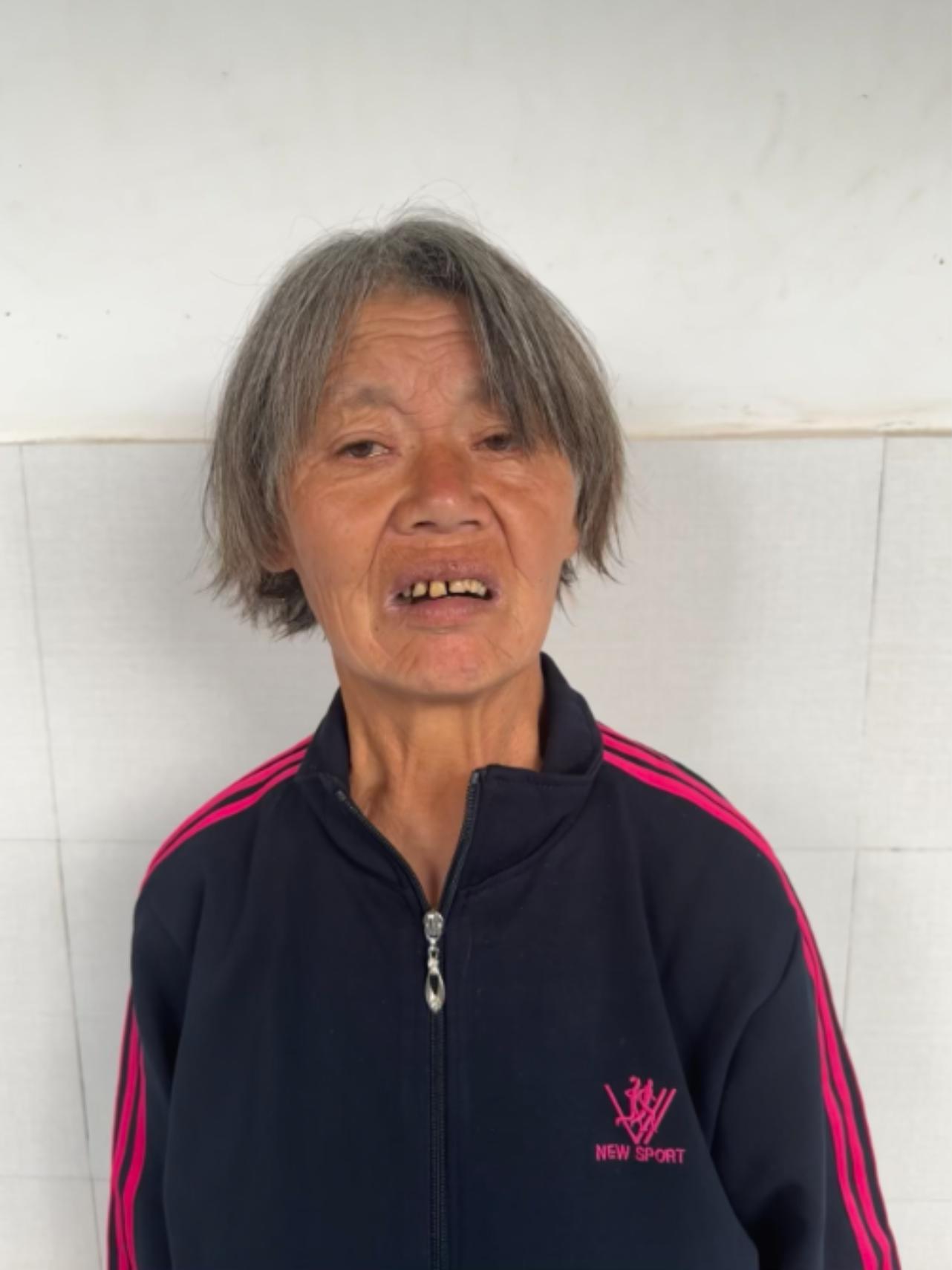 走失者照片 洛阳市寻亲：六旬老太被救助，系聋哑...