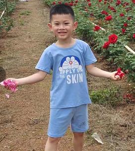 走失者照片 柳州急寻：6岁男童失联，穿黑色上衣...