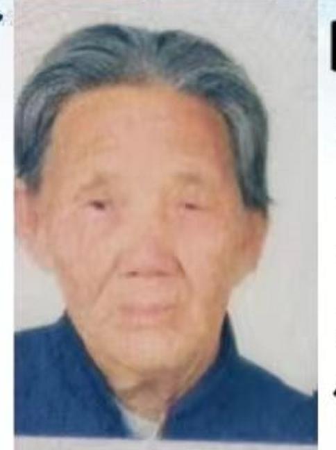 走失者照片 邢台急寻：九旬老太走失，患小脑萎缩...