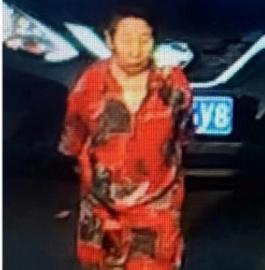 走失者照片 天津急寻：七旬老太走失，穿红色花上...