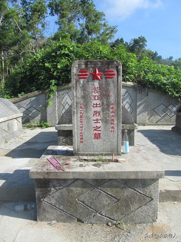 走失者照片 寻海南乐东籍烈士黎亚出亲人,他长眠...