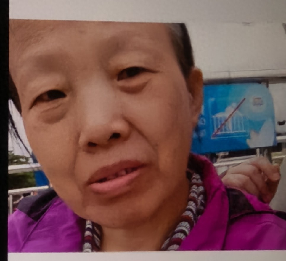 走失者照片 长春市寻人：六旬老太走失，穿紫红色...
