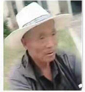 走失者照片 急寻：宿州七旬老人走失，穿黑色带毛...